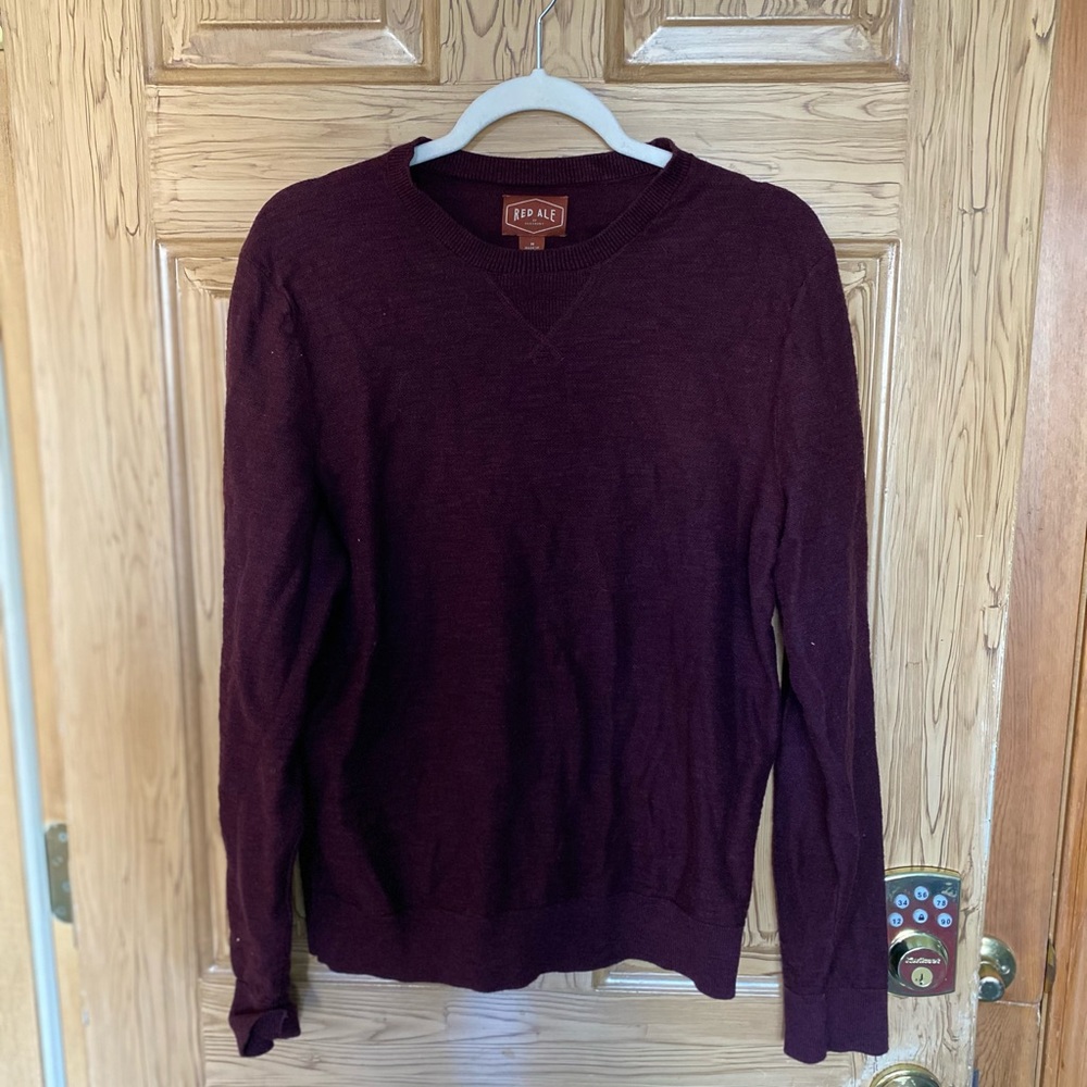 Men's FashionableRed Ale Red Sweatshirt